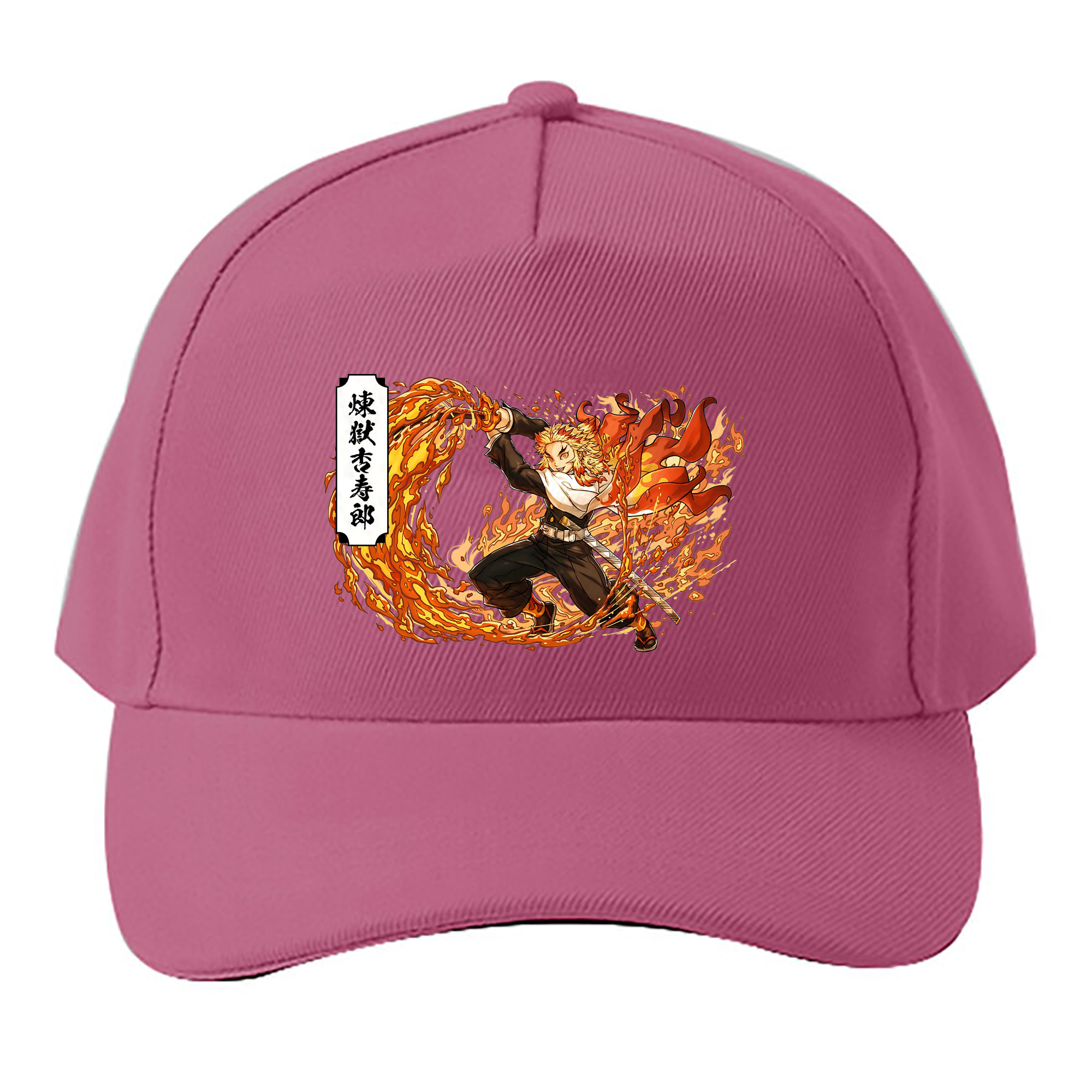 （画像用） 鬼滅の刃（きめつのやいば）炎柱-煉󠄁獄 杏寿郎／れんごく きょうじゅろう Rengoku Kyoujurou ベースボールキャップ 綿100％ 男女兼用 帽子 スポーツ